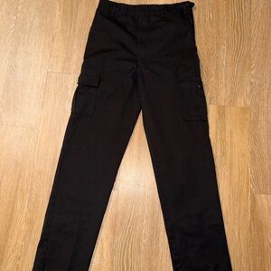 Men's Black Cargo Pants with Utility Pockets